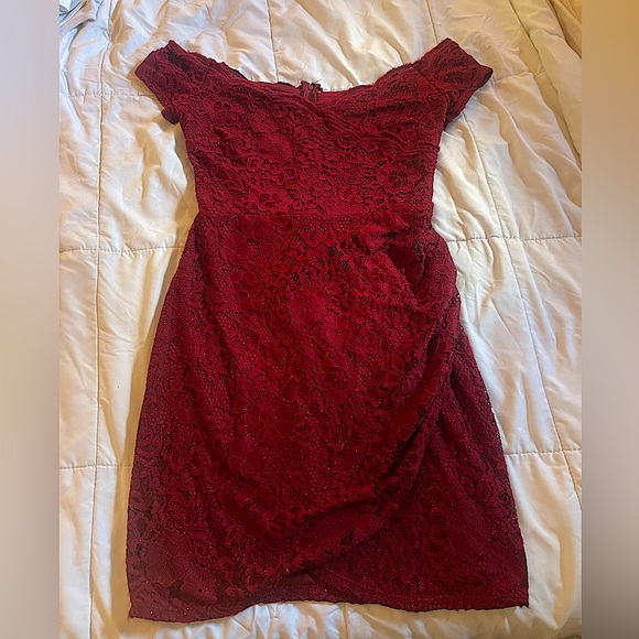 Women’s Windsor formal/cocktail mini wrap dress size 5/6 - Picture 4 of 5